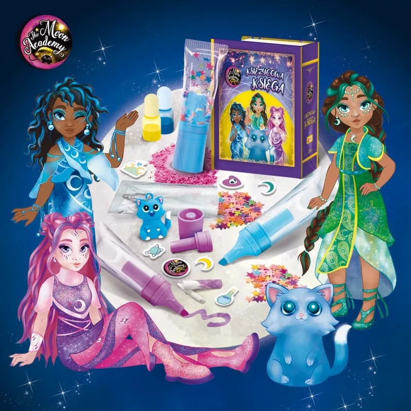 Mėnulio žymeklių rinkinys Liscianigiochi Moon Academy – 4 spalvų komplektas (304-PL110568)