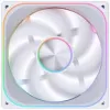 140 mm ventiliatorius Jonsbo ZA-140W PWM ARGB, baltas, Infinity Mirror
