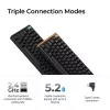 Mechaninė klaviatūra Keychron K4 HE su Gateron Double-Rail Magnetic Nebula jungikliais, belaidė, juoda, US išdėstymas