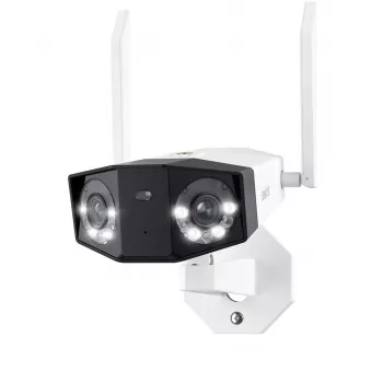 Reolink Duo Series W730 – 4K lauko Wi-Fi kamera, dvigubas objektyvas, 180° panoraminis vaizdas, asmens/transporto priemonės/gyvūno aptikimas