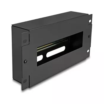 Rack aksesuaras DELOCK 67320 – metalinis uždengimo strypas, juodas, 1 vnt.
