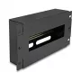 Rack aksesuaras DELOCK 67320 – metalinis uždengimo strypas, juodas, 1 vnt.