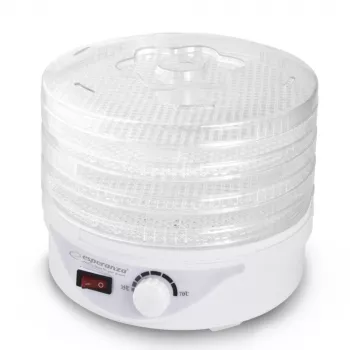 Džiovintuvas Esperanza EKD003 maistui, permatomas, baltas, 250 W