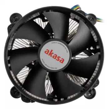 Akasa AK-CC6603EP01 9,5 cm aliumininis aušintuvas / radiatorius juodas
