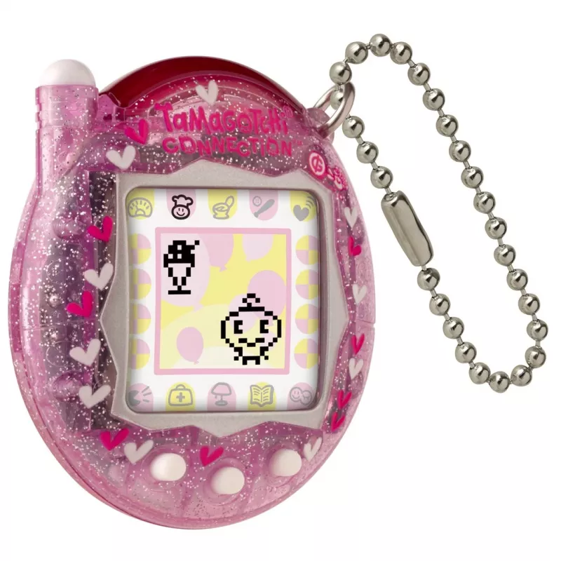 Nešiojamas skaitmeninis augintinis Bandai Tamagotchi Connection Pink Glitter – virtualus augintinis