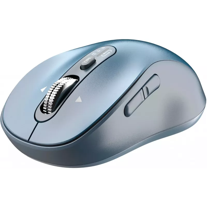 Belaidė pelė YENKEE YMS2010BE dviejų režimų ergonomiška, 2,4 GHz USB imtuvas + Bluetooth 5.1, 4 lygių DPI 1000–3200, 6 mygtukai