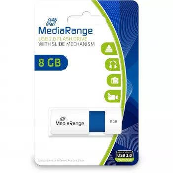 USB atmintukas MediaRange 8 GB USB Type-A 2.0 MR971