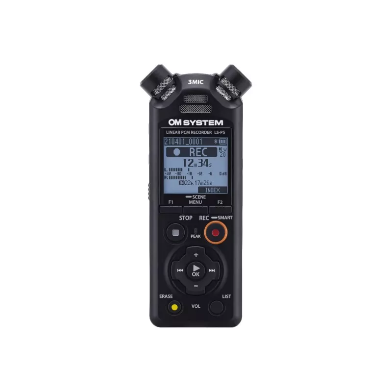 Garso įrašymo diktofonas Olympus LS-P5 juodas 149h įrašymo laikas 72h baterijos veikimo trukmė