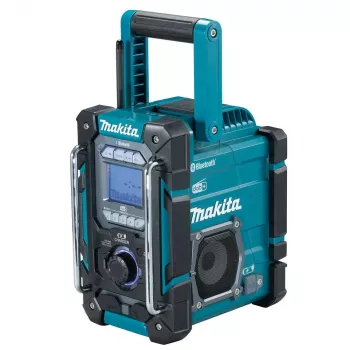 Nešiojamas radijo imtuvas Makita DMR301 – DAB/DAB+/FM/AM, USB-A, 18 V Li‑Jon, atsparus vandens purslams
