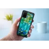 Dėklas iKins Samsung Galaxy S20+ su juodų vandens lelijų raštu