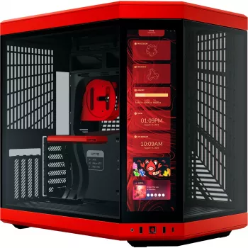 HYTE Y70 Touch Infinite Midi Tower Juoda, Vyšninė spalva