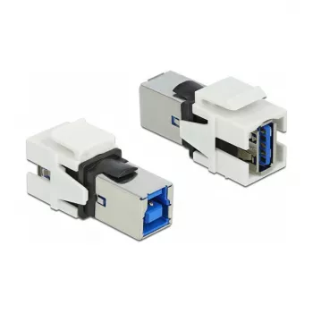 Keystone modulis DeLOCK 86394 plokščias baltas USB A