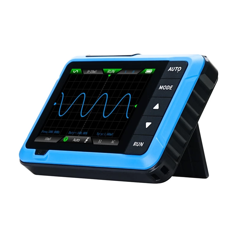 Nešiojamas 2-in-1 mini osciloskopas ir signalų generatorius Fnirsi DSO510 — 10 MHz dažnių juosta, 48 MS/s atranka
