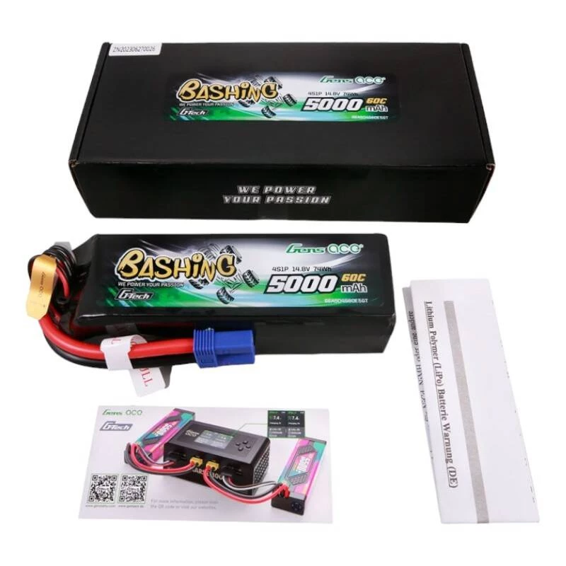 Baterija Gens ace G-Tech 5000mAh 14.8V 4S1P 60C Lipo Pack