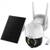 IP apsaugos kamera Foscam B4 Dome 4 MP (2560×1440), Wi‑Fi 2,4 GHz, IP65, Saulės + baterija 5000 mAh, 355° pasukimas, 90° pakreipimas