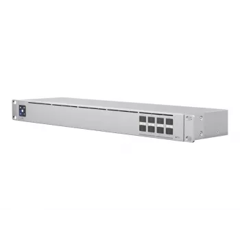 Valdomas L2 tinklo jungiklis UBIQUITI USW-Aggregation – 8 SFP+ prievadai, 10G, be ventiliatoriaus, 1U, sidabrinis