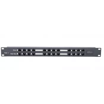 Extralink PoE Injector 12 prievadų 12x 100Mb/s RJ45, montuojamas į stelažą