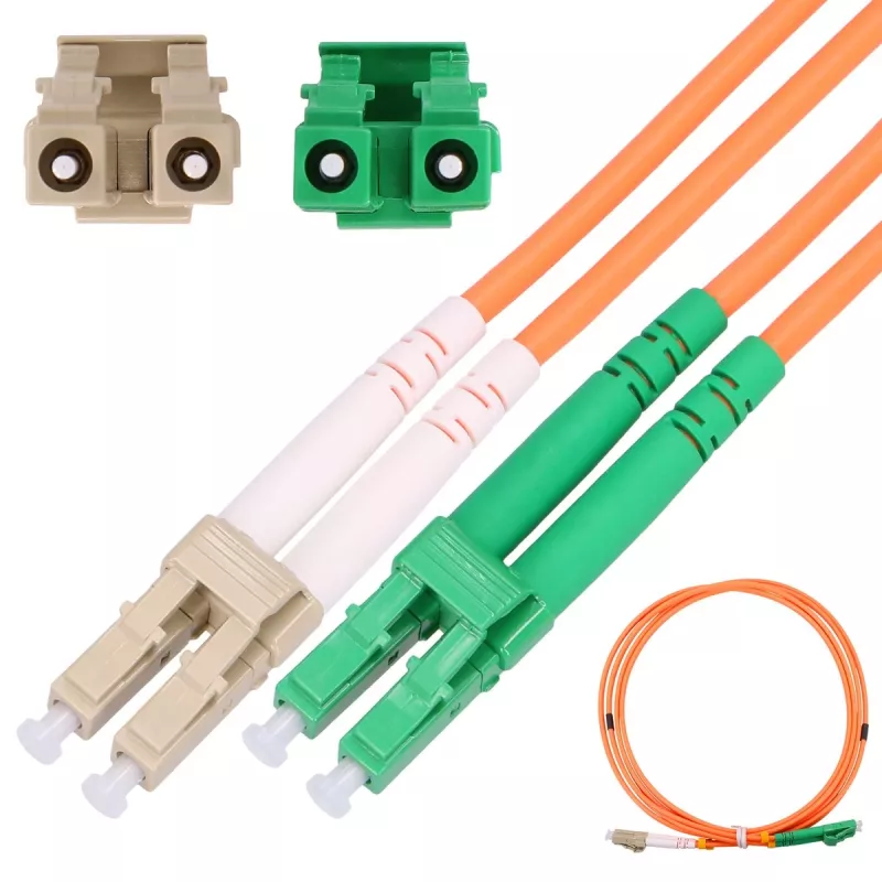 Patchcord Extralink LC/UPC - LC/APC daugiamodis OM2 dupleksinis 3 mm 2 m