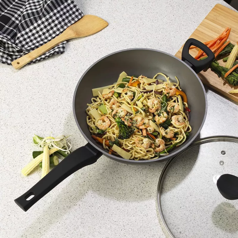 Wok Russell Hobbs RH01709EU 28 cm Perlmutinis, nepridegantis kepimo puodas