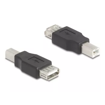USB adapteris DeLOCK 67199 USB Type-B į Type-A juodas