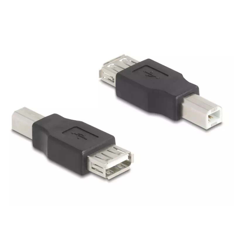 USB adapteris DeLOCK 67199 USB Type-B į Type-A juodas