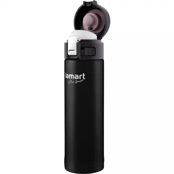 Termopuodis LAMART LT4045 400 ml nerūdijančio plieno vakuuminis izoliuotas kelioninis puodelis, Ø 6,4 cm