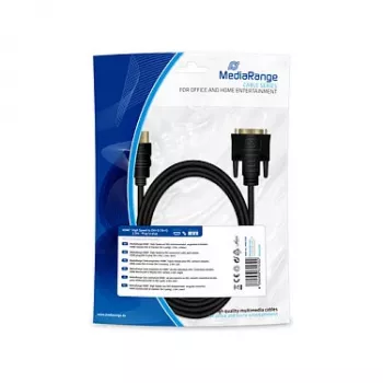 HDMI į DVI jungiamasis laidas MediaRange MRCS185 2m juodas