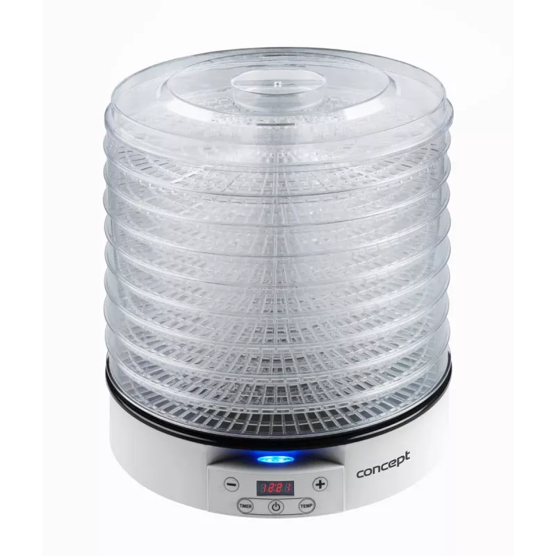 Džiovintuvas maistui Concept Solution SO2020, 500 W, LED ekranas, sidabrinis, 220–240 V, 3,3 cm grotelių skersmuo