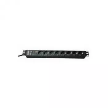 Ilgintuvas Bachmann 19'' 2 m 8x Schuko H05VV-F 3G 1,50 mm²
