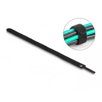 DeLOCK 19075 lipnus kabelių raiščiai 300x12 mm juodi 10 vienetų
