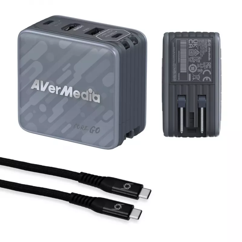 AVerMedia GC310 Universal Black AC Fast Charging Indoor Hub