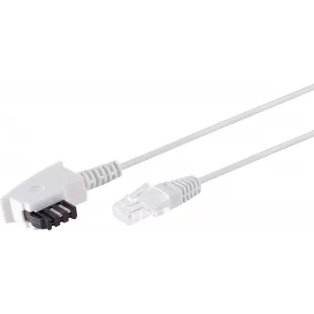 Telefono kabelis S/CONN 12-09266 6 m Baltas