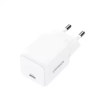 UGREEN įkroviklis Nexode N Series X513 30W GaN USB-C vieno prievado greitasis įkroviklis, 100–240 V, baltas