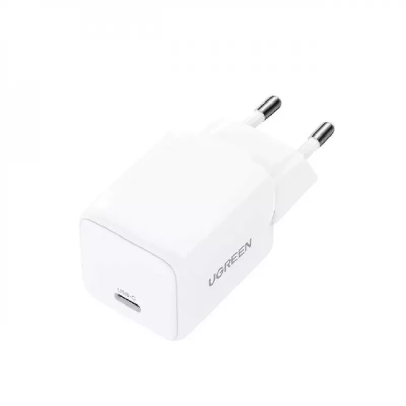 UGREEN įkroviklis Nexode N Series X513 30W GaN USB-C vieno prievado greitasis įkroviklis, 100–240 V, baltas