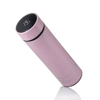 Extralink Smart Travel Termosas su LED Ekranu, Rožinis
