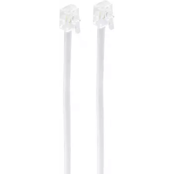shiverpeaks ®-BASIC-S--Modulinis kabelis, Western-Plug 6/4 į Western-Plug 6/4, juodas, 4 gyslų, 20 m (BS70095-20W)