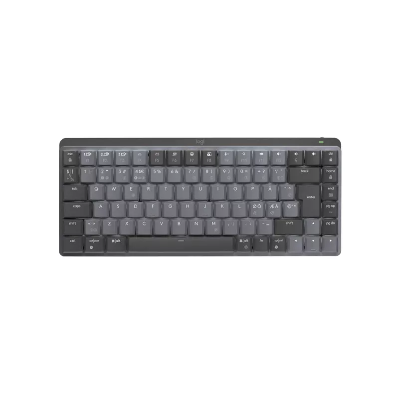 Logitech Master Series MX Mechanical Mini - Klaviatūra - su apšvietimu - Belaidė - Bluetooth LE - QWERTY - Nordiška (danų/suomių/norvegų/švedų)