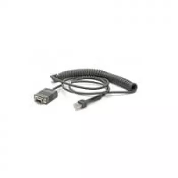 Zebra CBA-RF2-C09ZAR serijinis kabelis RS232 DB9 juodas 2,8 m