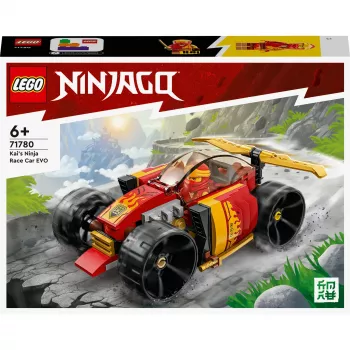LEGO 71780 NINJAGO Kainio lenktyninis automobilis EVO 2v1 lenktynių automobilio modelis į visureigį, statybos rinkinys vaikams nuo 6 metų
