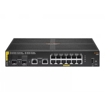 HPE Aruba Networking 6100 12G Class4 PoE 2G/2SFP+ 139W valdomas L3 gigabitinis Ethernet (10/100/1000) maitinimas per Ethernet (PoE) 1U juodas