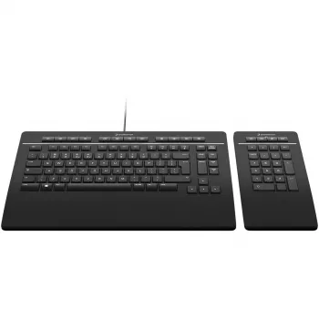 3Dconnexion Pro su Numpad klaviatūra Office USB RF Wireless Bluetooth QWERTZ Swiss juoda