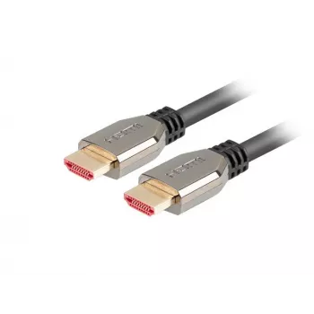 Lanberg CA-HDMI-30CU-0010-BK HDMI kabelis 1m, HDMI A tipas (Standartinis), 8K 60Hz