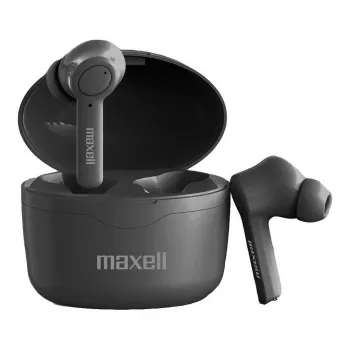 Ausinės belaidės Bluetooth Maxell Bass 13 Sync Up, juodos, su įkrovimo dėklu