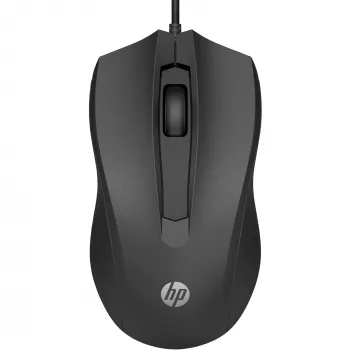 HP Wired Mouse 105, ambidekstrinė, optinė, USB-A, 1600 DPI, juoda
