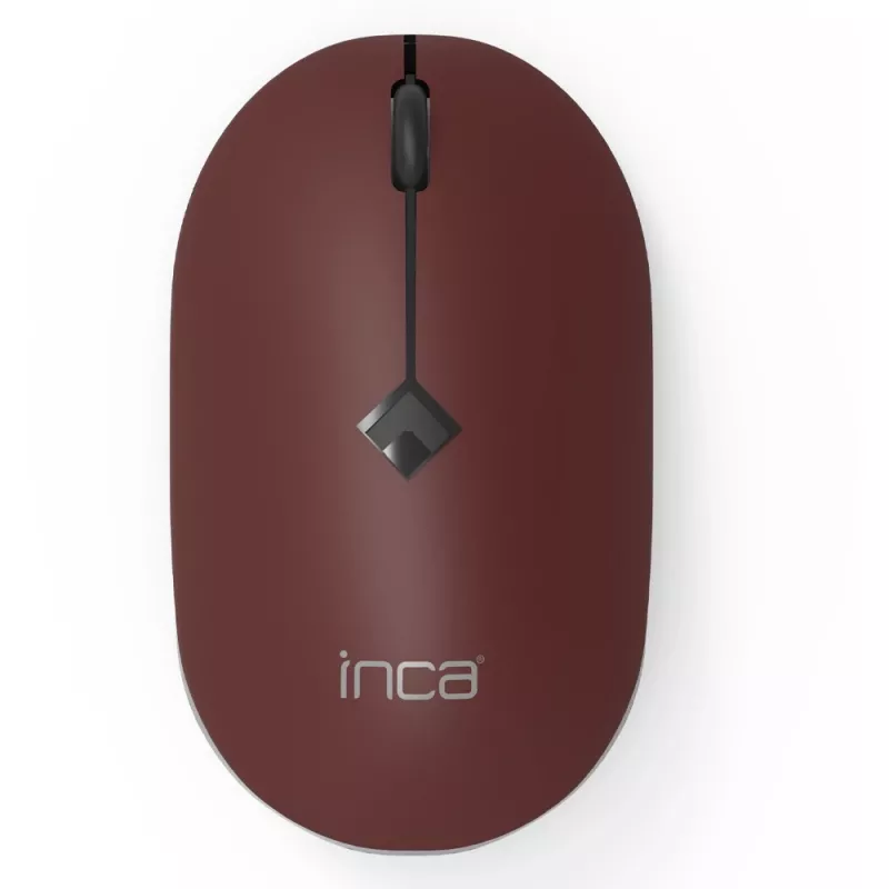 INCA pelė IWM-231RB 1600 DPI, belaidė, 4 mygtukai, ruda, 2,4 GHz