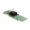 DeLOCK PCI Express x16 kortelė su 4 vidiniais NVMe M.2 Key M lizdais – mažo profilio formato