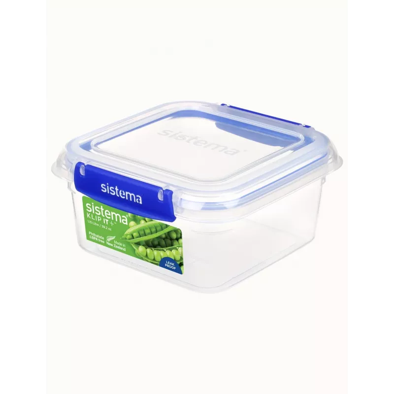 Sistema Plastics Sistema 881650, kvadratinis indas, 1,15 l, skaidrus, plastikas, Naujoji Zelandija