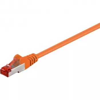 Wentronic Goobay CAT 6 jungiamasis laidas, S/FTP (PiMF), oranžinis, 10 m - LSZH halogenų neturintis, varinis (93469)