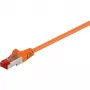 Wentronic Goobay CAT 6 jungiamasis laidas, S/FTP (PiMF), oranžinis, 10 m - LSZH halogenų neturintis, varinis (93469)