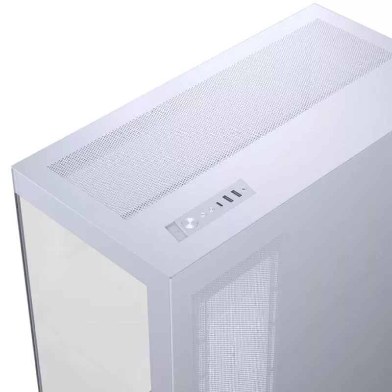 PHANTEKS NV-Series NV5 MK2 ATX korpusas, grūdintas stiklas, DRGB - matinė balta + 3 vnt. M25 Gen2 PWM D-RGB ventiliatoriai Reverse Blade + 1 įprastas ventiliatorius - 120 mm